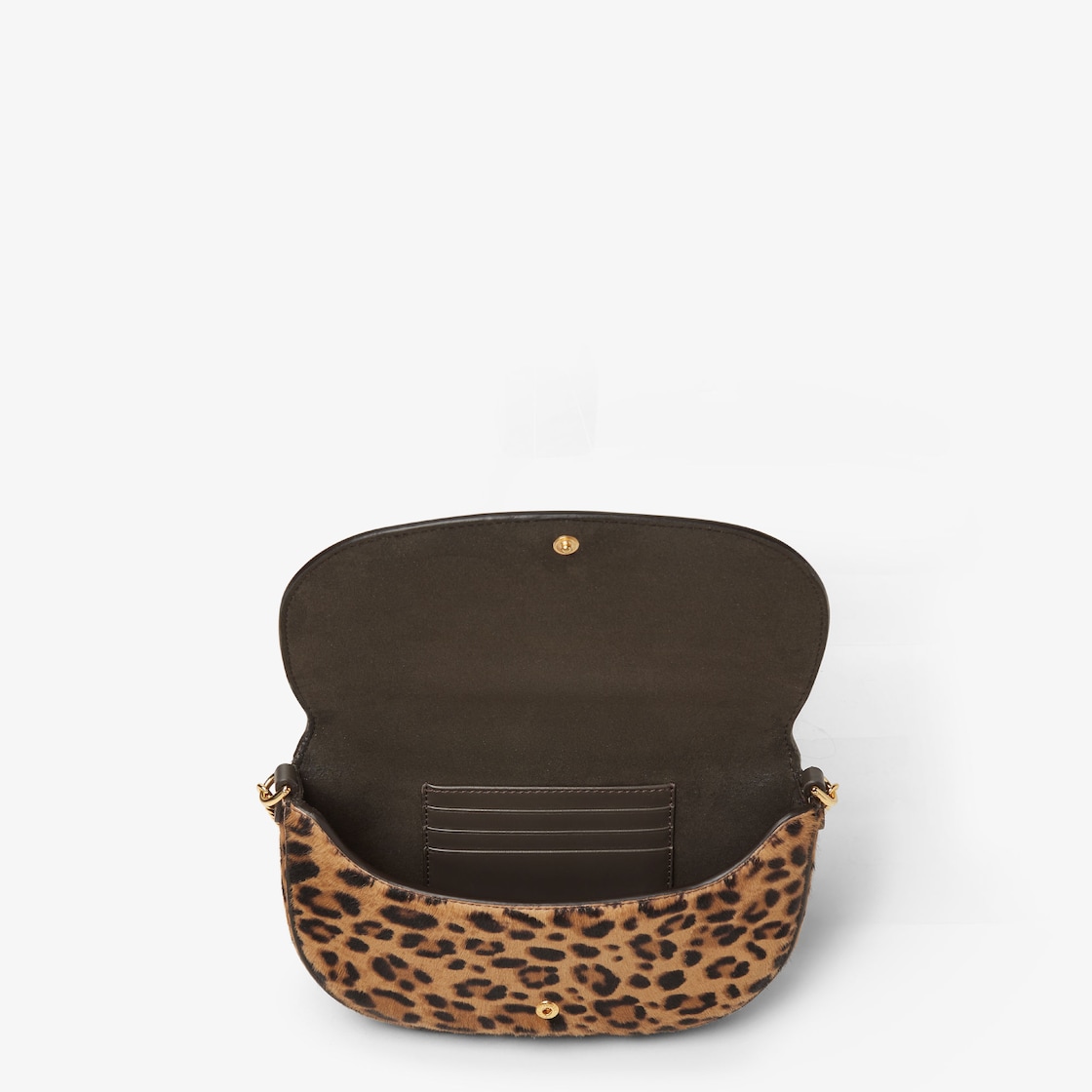 FENDI Fendigraphy Wallet On Chain Brown cavallino calfskin wallet - Image 3